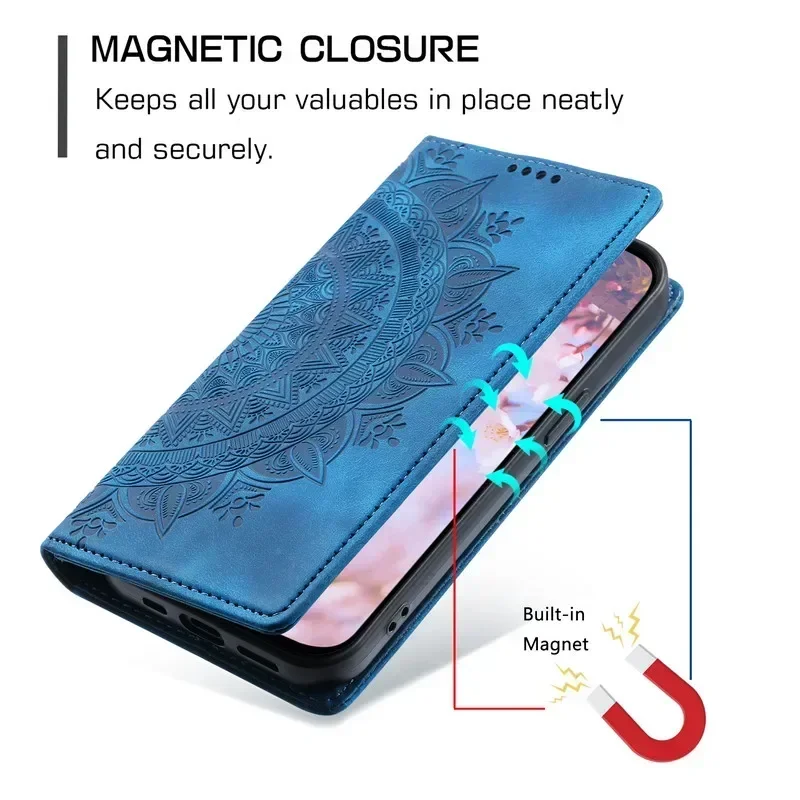 For Redmi Note 15 14 13 12 Pro Plus 5G 3D Emboss Leather Wallet Case For Xiaomi Redmi Note 14S Case Note 13 14 15 Pro 12S Cover