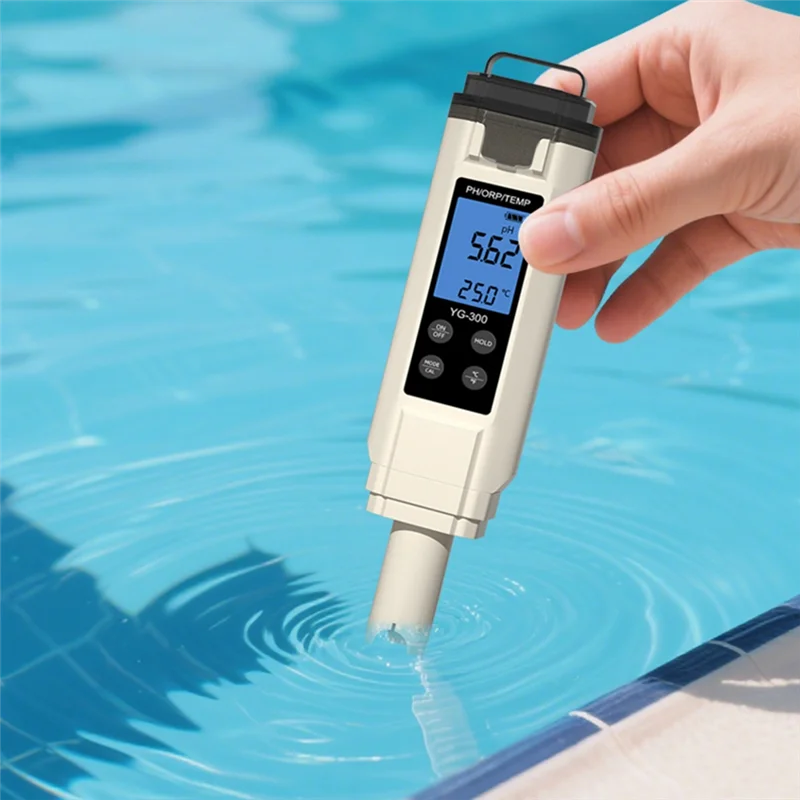 A95I-حوض السمك بركة الزراعة المائية كشف جودة مياه الشرب YG-300 جهاز اختبار المياه درجة الحرارة متر PH ORP جهاز قياس درجة الحرارة كاشف #4