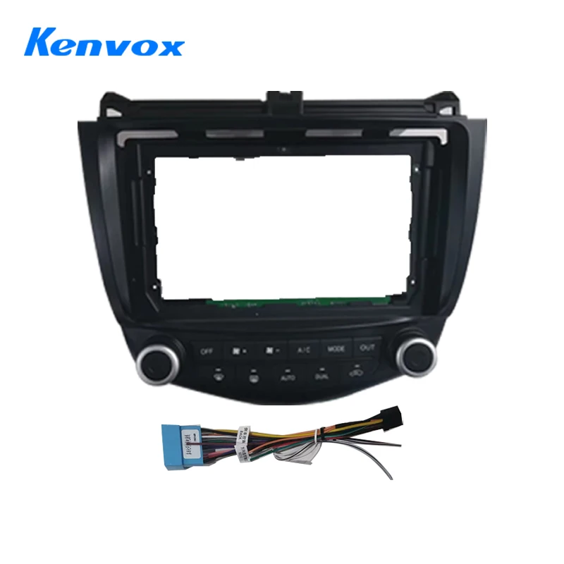 Car Radio Frame Fascia For Honda Accord 2005 2 Din DVD GPS Multimedia Stereo Screen Audio Face Panel Harness Power Cable