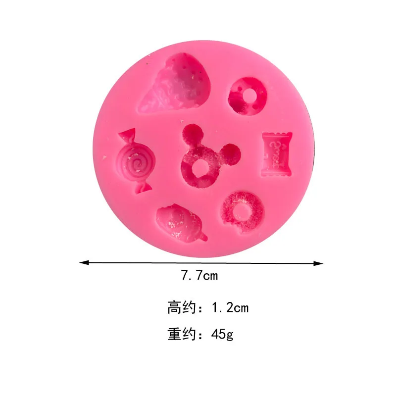 New Mickey candy silicone sugar turning mold cake chocolate decorative doughnut ice cream shape kitchen accessories