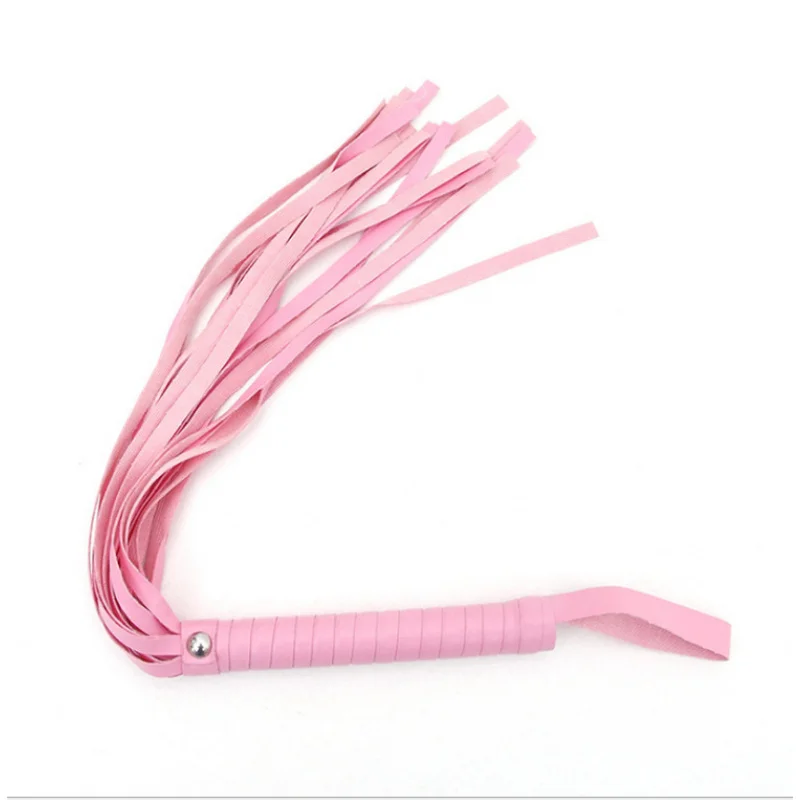 SMSex Props Toys Leather Small Size Whip Black Red Pink Leather Whip Couple Sex Slap Whip