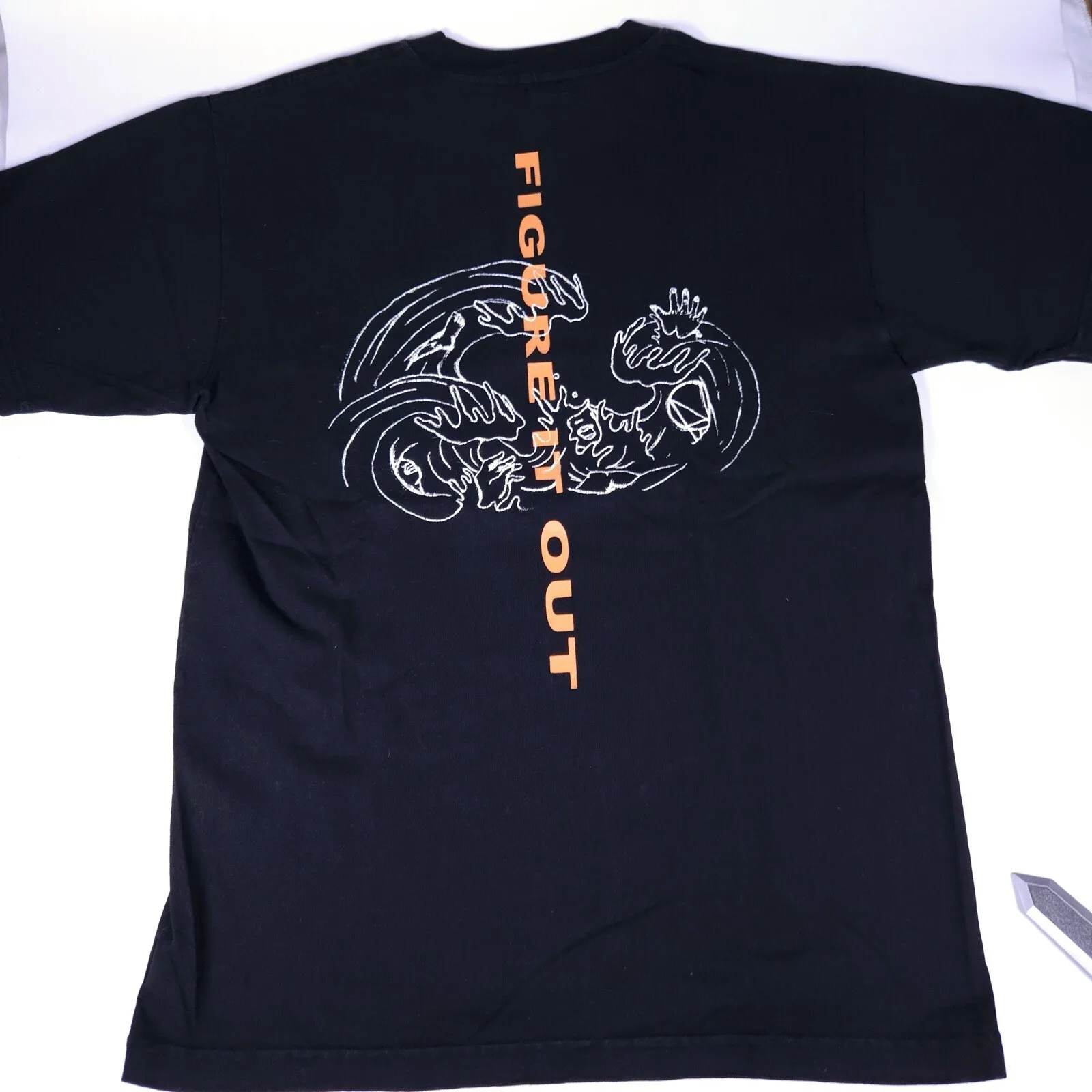 Rara camiseta negra OWSLA Skrillex "figure it out", talla pequeña