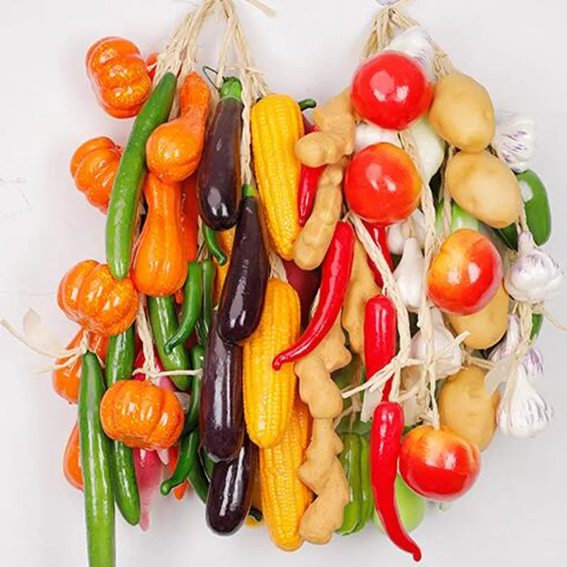 Simulazione artificiale cibo verdure falso peperoncino frutta fotografia oggetti di scena per la decorazione della casa decorazione della parete di natale