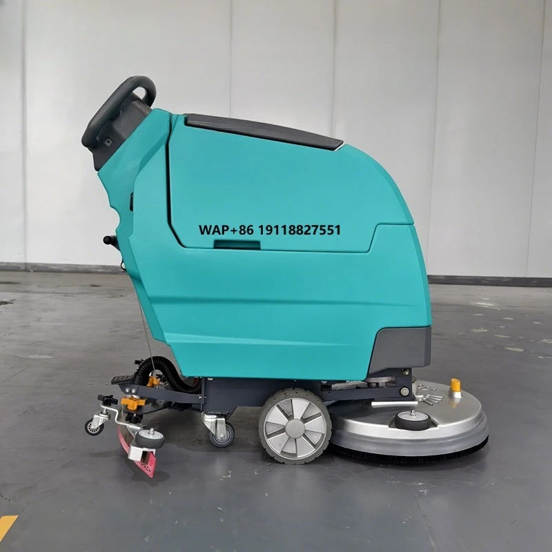 

24V Electric Walk-Behind Floor Scrubber X52 530mm Wide Industrial Scrubber with Adjustable Brush Pressure New Condition