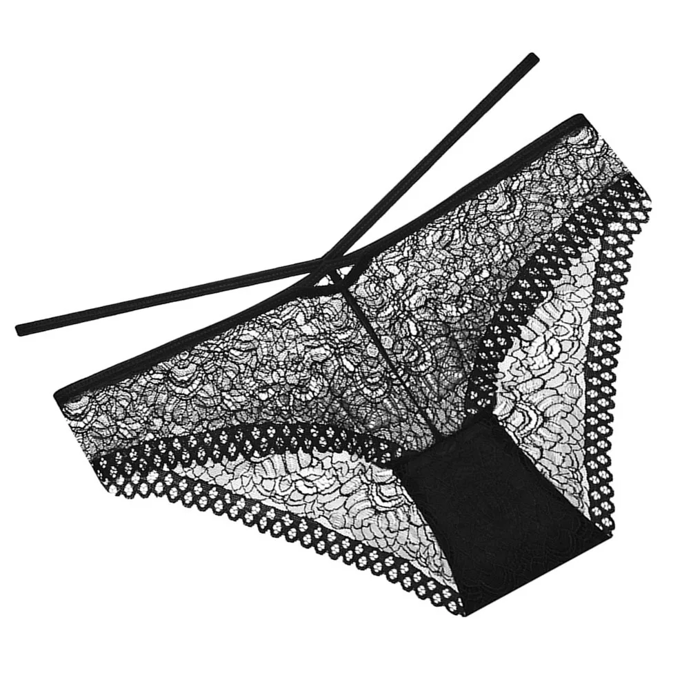 

Low Waist Triangle Panties for Women Lace Briefs Comfortable Soft Fabric Perfect Fit for Lingerie Party Honeymoon Wedding