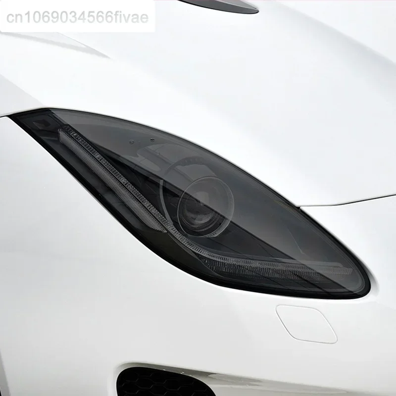 

2 Pcs Car Headlight Protective Film Vinyl Transparent Black TPU Sticker For Jaguar F Type X152 2013-Present Accessories