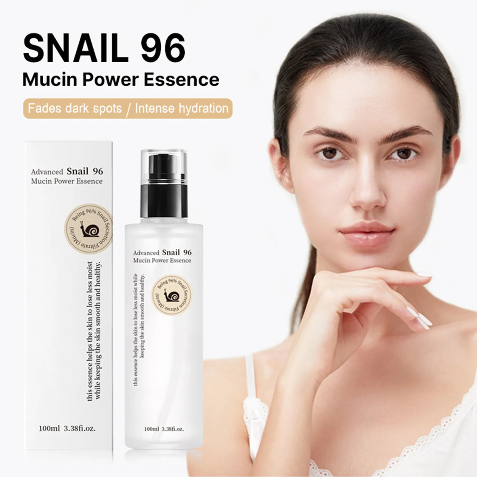 Advanced Snails Mucin 96% Power Repairing Concentrate,Snails Mucin Serum,Snails Mucin Serum Snails Secretion Filtrate,100ml