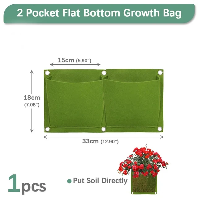 NIEUWE Muur Hangende Zakken Plantzakken Bloempot Huis Tuin Grow Bag Tuin Planter Verticale Suculentas Plant Pot Home Decor