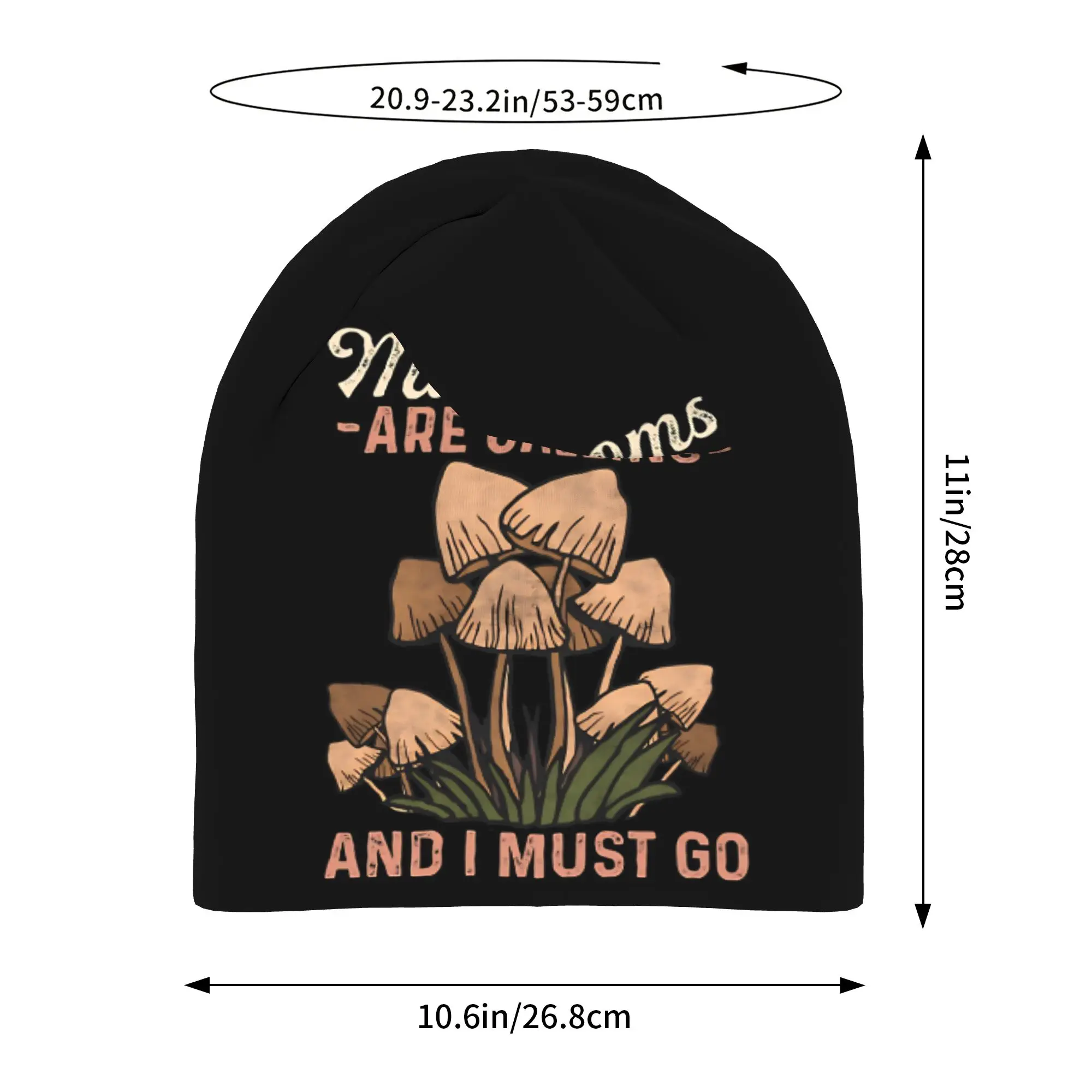 Quick Dry Mushrooms Are Calling Slouchy Beanie for Men Women Daily Work Skull Cap