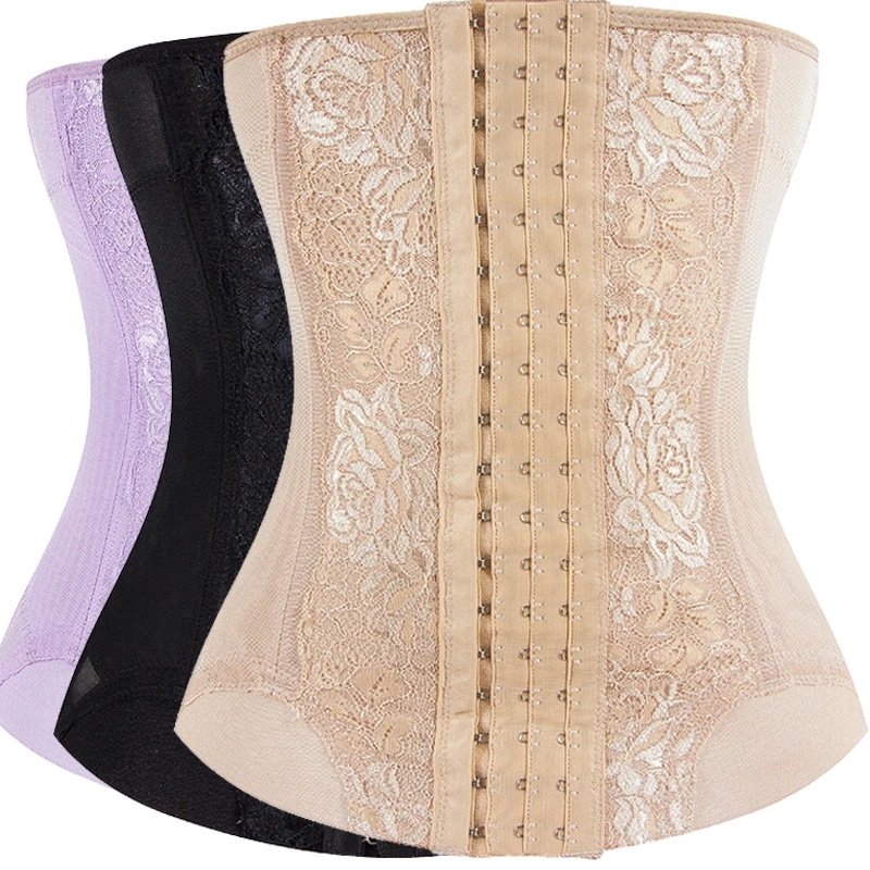 Women Waist Trainer Corsets And Bustiers TopsLace Shapewear Slimming Belt Shaper Modeling Strap Girdle