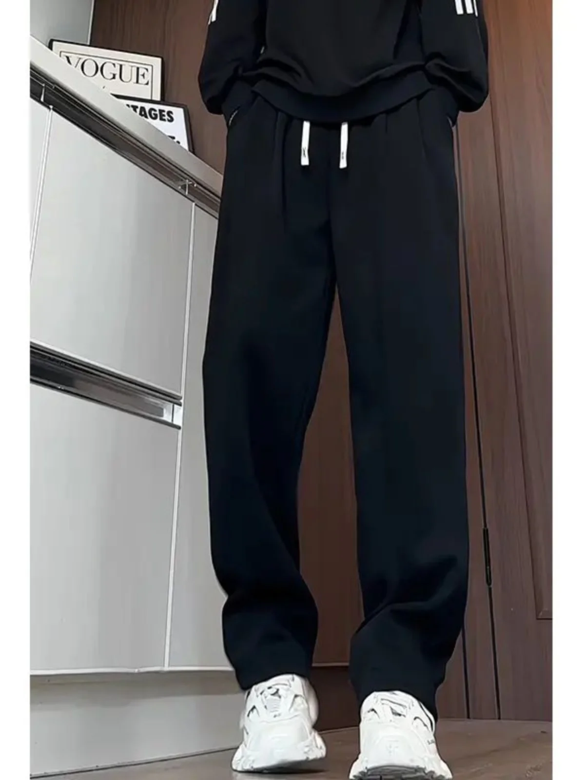 

Мужские спортивные брюки American Sle Heavyweight Bla Curved Knife для весны и осени, маленький размер, повседневные, универсальные, спортивные, в стиле Scythe Banana