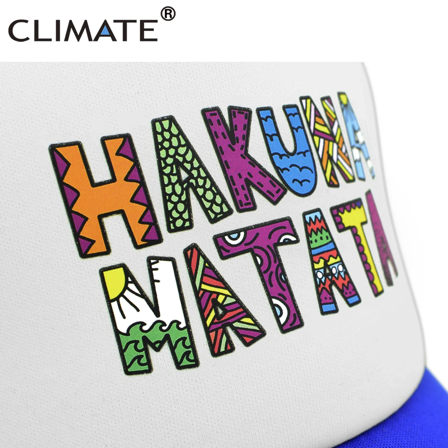 CLIMATE Hakuna Trucker Cap Funny Matata Timon Pumba Hat Men Baseball Cap Cool Summer Mesh Trucker Cap Hat for Adult Kid