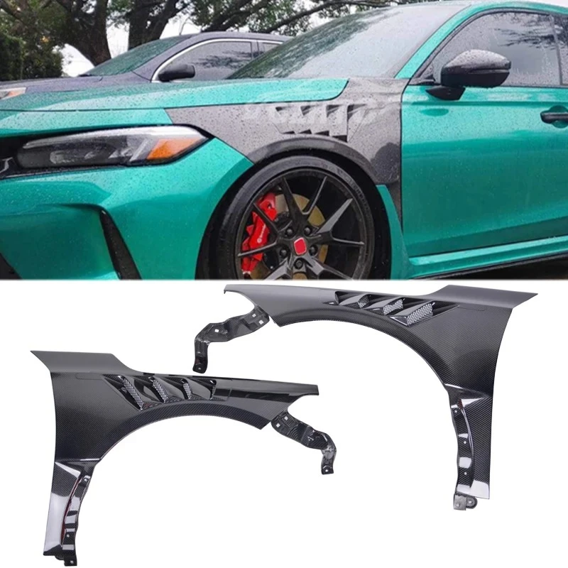 

For Honda For Civic 11th Gen Fe1 2021-2024 Auto Parts Carbon Fiber Replacement Front Vented Fenders