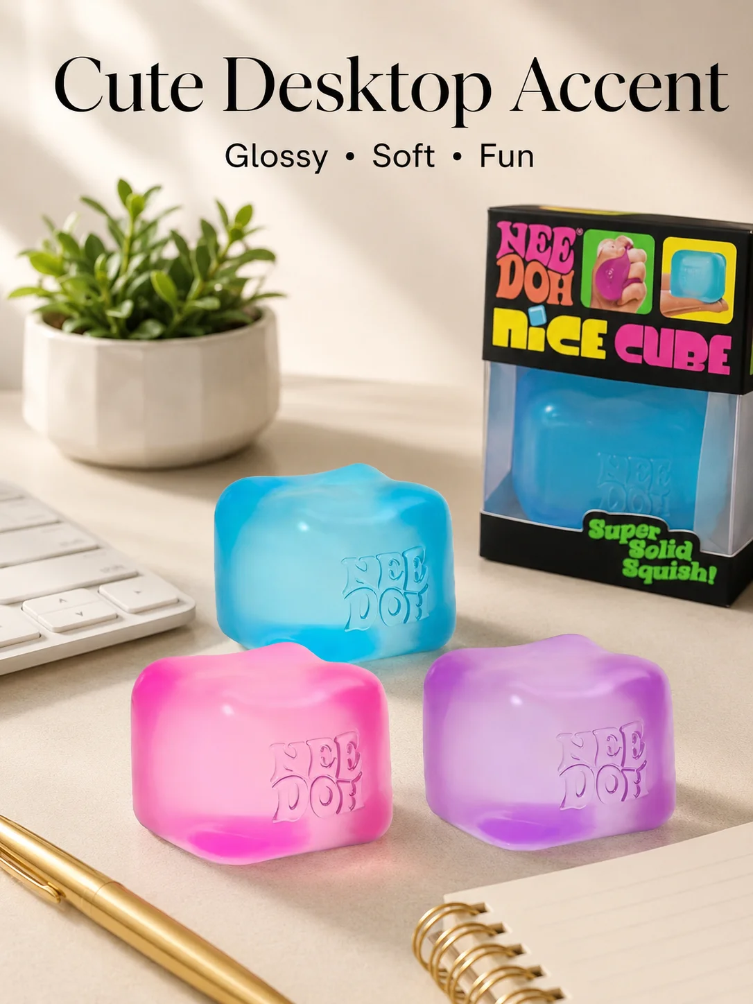 1/2/3個入り NeeDoh ナイスキューブ スーパーソリ - Fidget Cube Original のレビューと価格