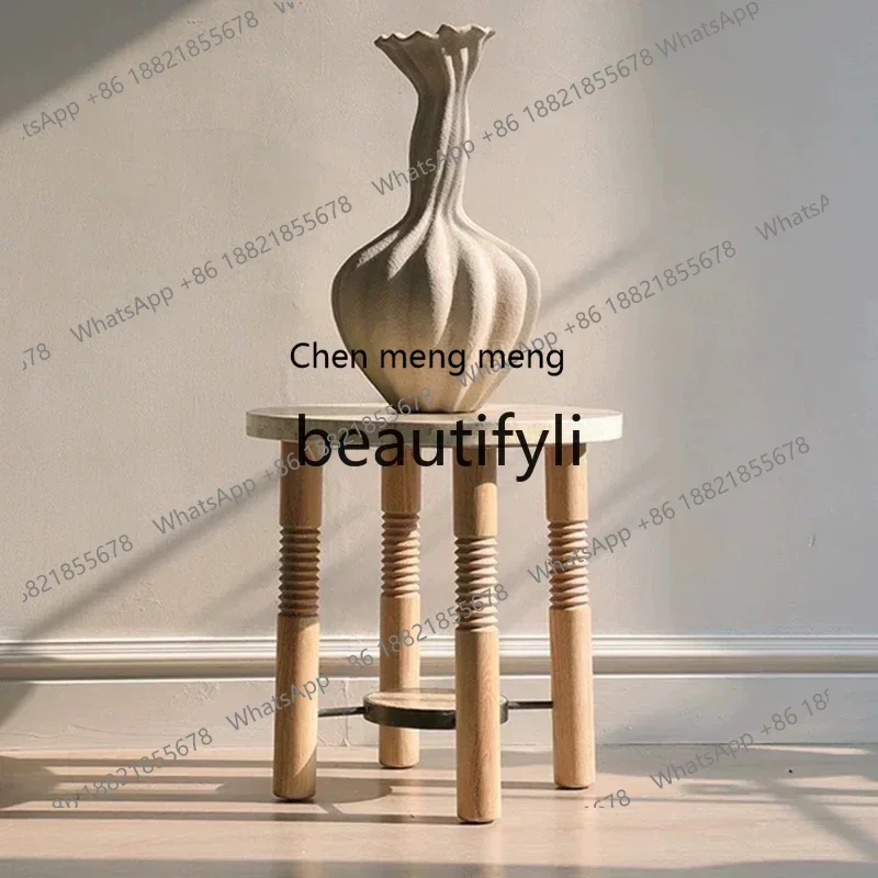 K182K182xqqCream wind tunnel stone edge few light luxury high-end sofa creative corner few solid wood coffee table medieval