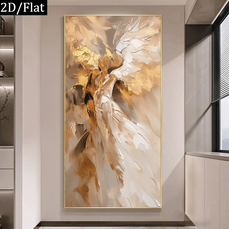 2D/Flat Large Minimalist Abstract Pattern Canvas Wall Art- Unframed Modern Neutral Canvas Prints