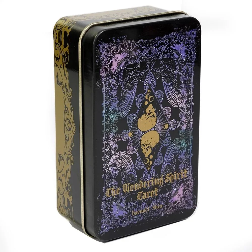 1Pcs the Wondering Spirit Tarot in a Tin Metal Box Gold-plated Edge Tarot Cards For Divination Tarot Deck Beautiful Package