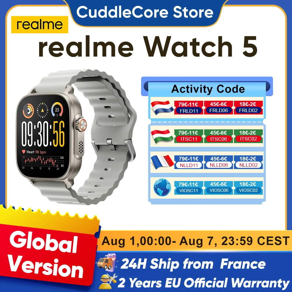 Reloj Realme Watch 5 AMOLED GPS NFC