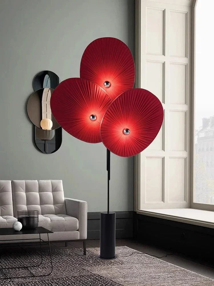 Modern Nordic Minimalism Fan Shaped Sofaside Floor Lamp Homestay Living Room Designer Lamps Bedroom Home Lighting Decor Fixtures