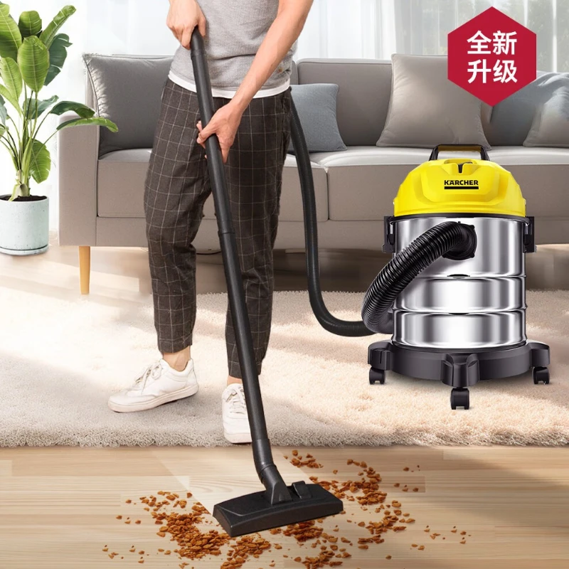 Canister vacuum cleaner, wet and dry combo, suitable for both home and industrial use, large capacity, and powerful suction.