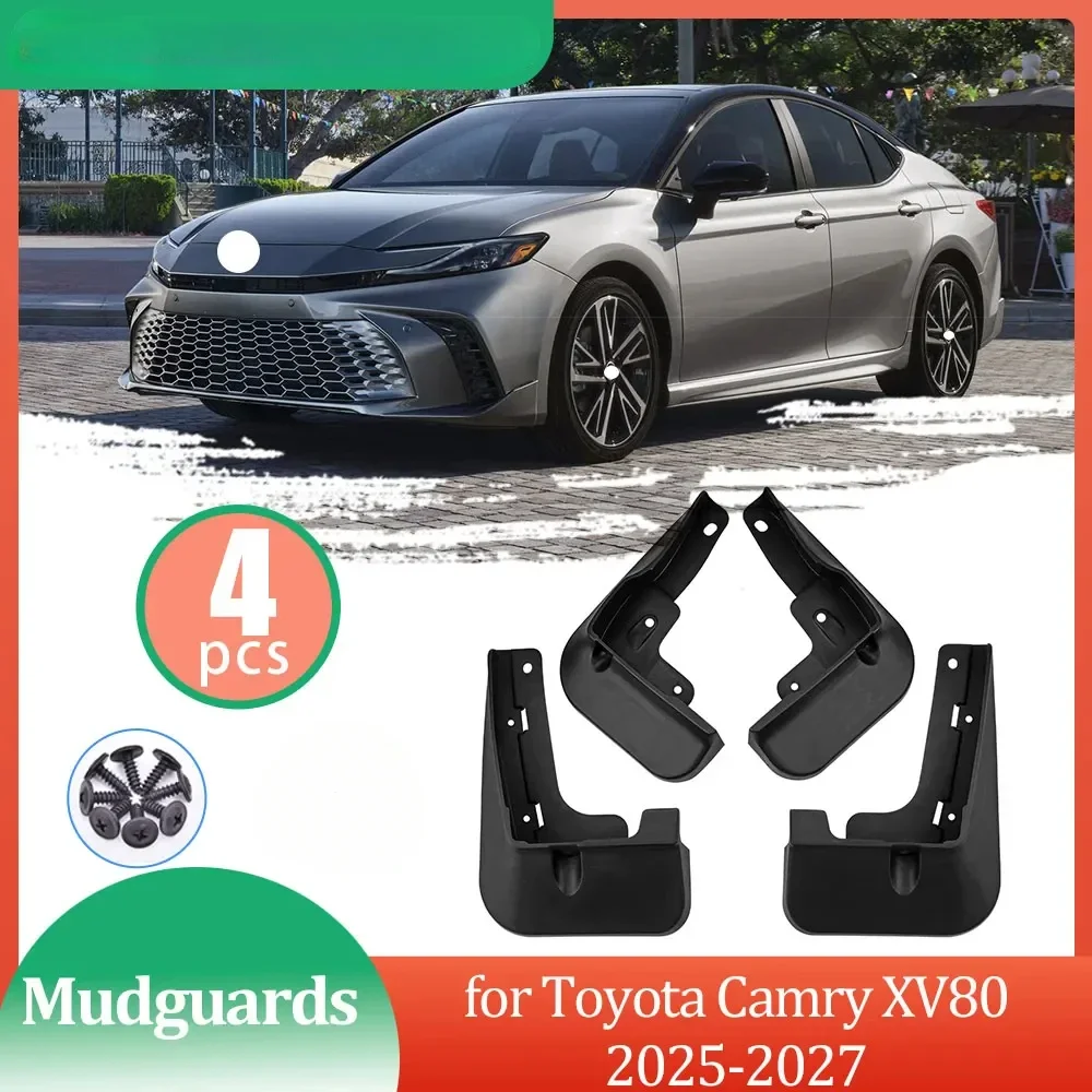 for Toyota Camry 80 XV80 AXVH80 Hybrid 2.0H LE S SE 2025 2026 2027 Mudguards Mud flaps Fender Flare Mud Flap Splash Accessories