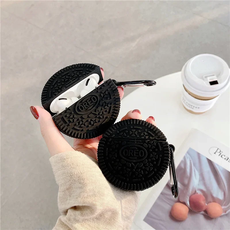 Creative Cookies Case for AirPods 4 Airpod 1 2 3 Pro Pro2  Bluetooth Earbuds Charging Box Protective Earphone Case Cover