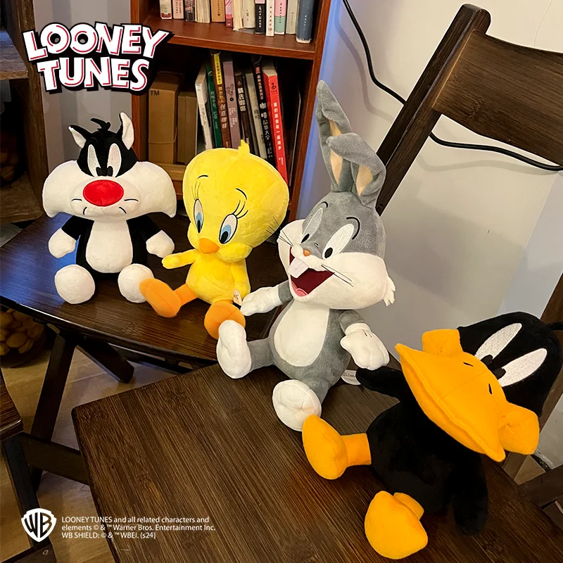 

Новый оригинальный 20 см классический The Looney Tunes Bugs Bunny плюшевые игрушки фигурки Tweety Bird Lola Daffy Duck аниме мультфильм Peluche
