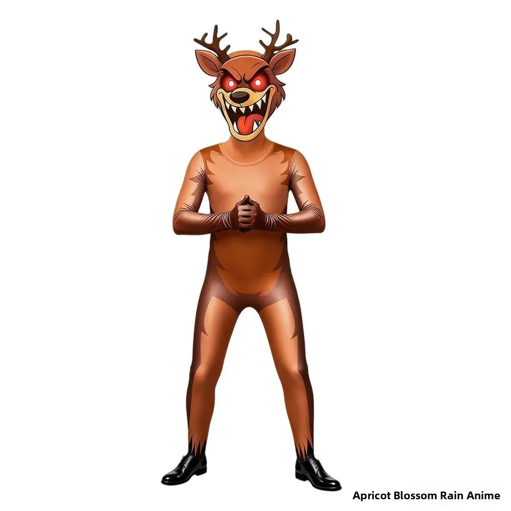 Nuovo loween Deer Par Tutina Cisas Set 99 Night Deer Monster Terror Gioco Costume etnico da donna transfrontaliero Stage Wear