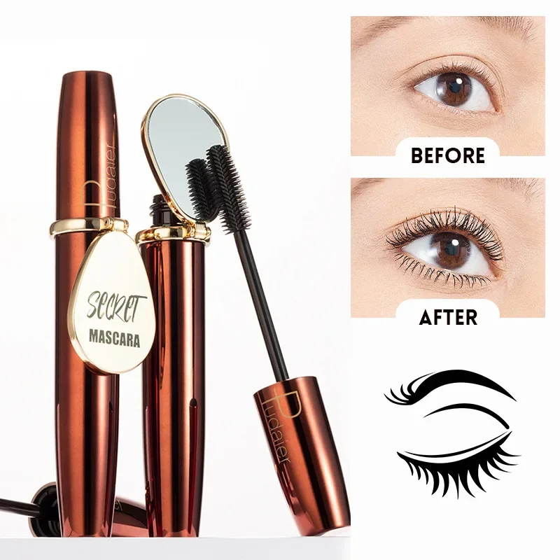 Hoge Kwaliteit 24-uurs 4D Mascara Styling Dikke Wimpers Make-Up Verlenging Verdikking Curling Zijdevezels Wimpers Mascara Cosmetische