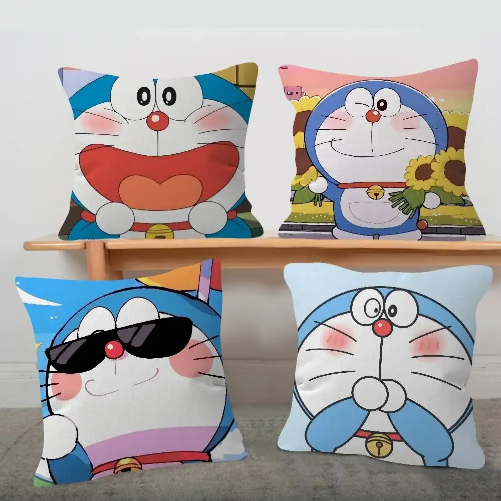 Anime Doraemon personalisierter Kissenbezug für Kinderzimmer, wilde Party-Dekoration, Kissenbezug für Kinder, Geburtstagsgeschenk
