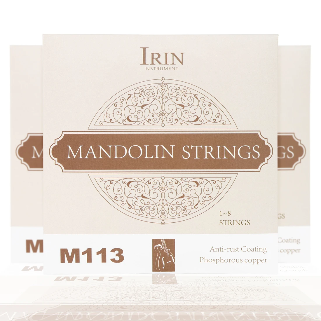 IRIN M113 Mandolin String 8 pcs Set Guitar Strings Phosphorous Copper Material Rustproof Guitar Strings  Accessories