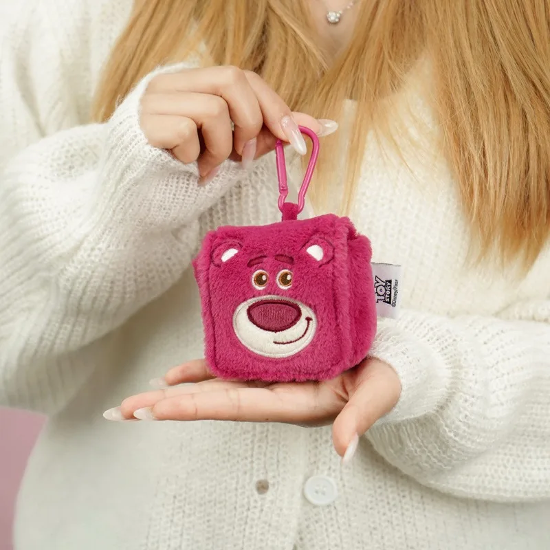 MINISO New Disney Wallet Cartoon Lotso Plush Headphone Bag Kawaii Chip 'n' Dale Backpack Pendant Keychain Gifts for Kids