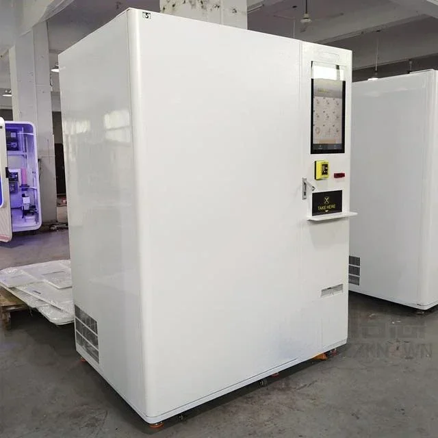 Hot Sell Frozen Food Vending Machine With Credit Card Reader And Thai Language For Shipping To Thailand
