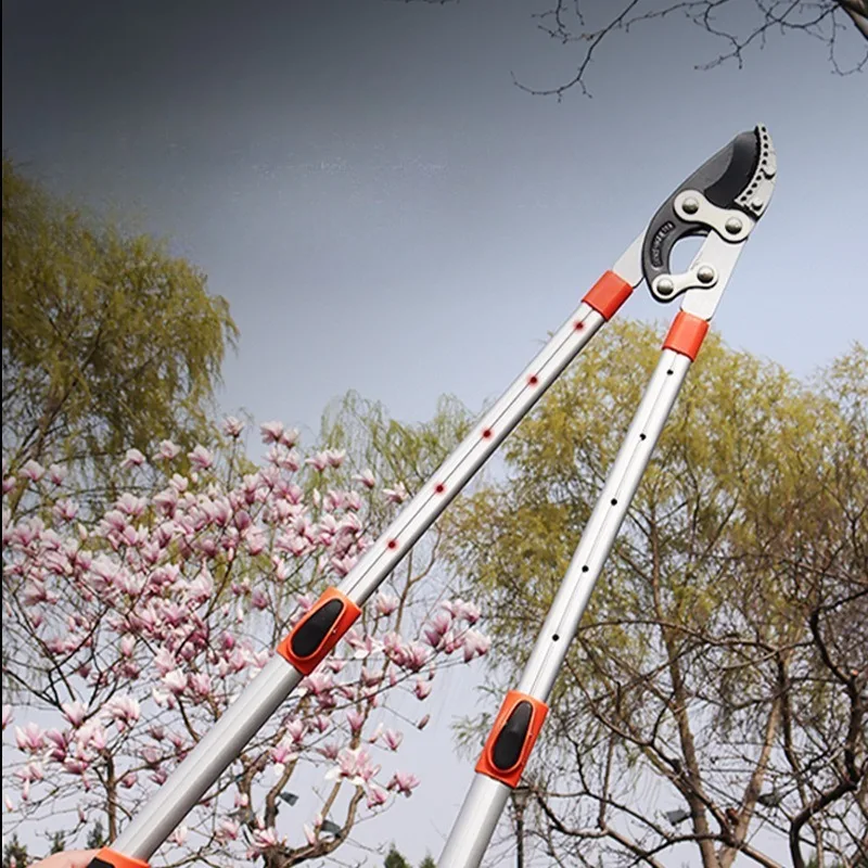 

Ножницы для обрезки из алюминиевого сплава, профессиональные телескопические ножницы для экономии труда, регулируемая противоскользящая ручка, садовые ножницы для ветвей фруктов