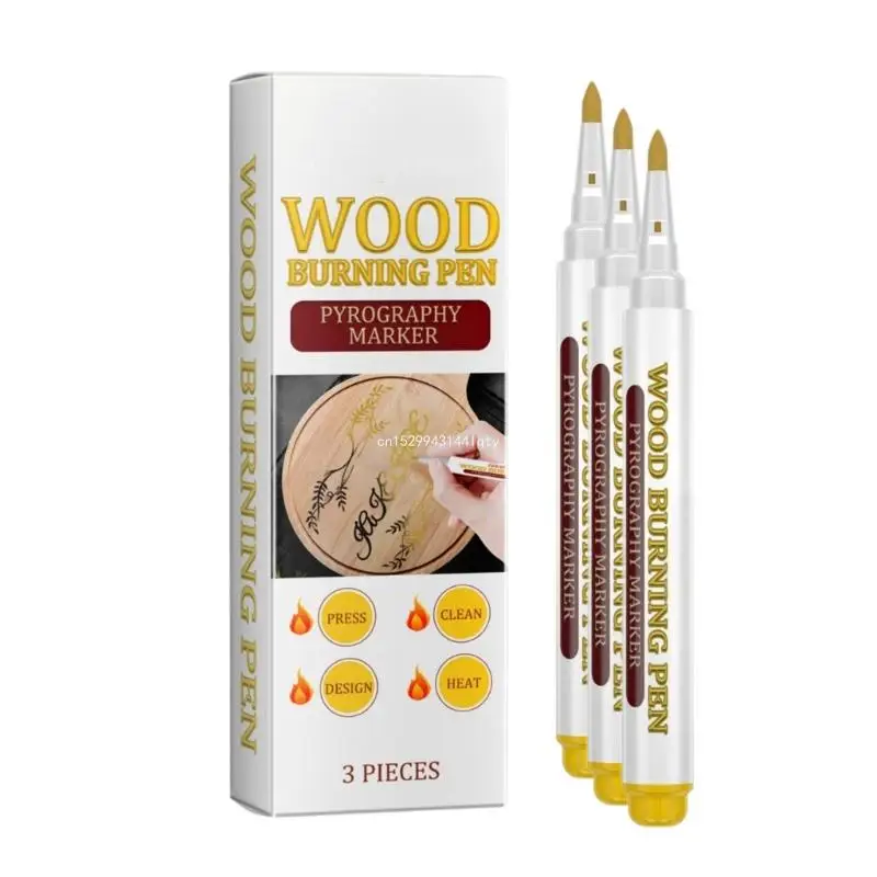 3/9x/Set Holz Brennen Stift Scorch Marker Holz Brennen Marker Kunst Liefert Dropship