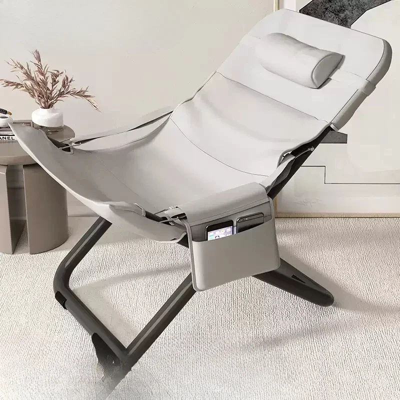 Lunch Break Rest Chaise Lounge Balcony Office Living Room Furniture Foldable Lie Flat Chaise Lounge Nordic Seat Sedia A Rotelle