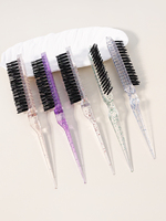 1 shiny hair brush, salon back grooming brush, mouse tail grooming brush, back grooming styling tool, special for real hair wigs