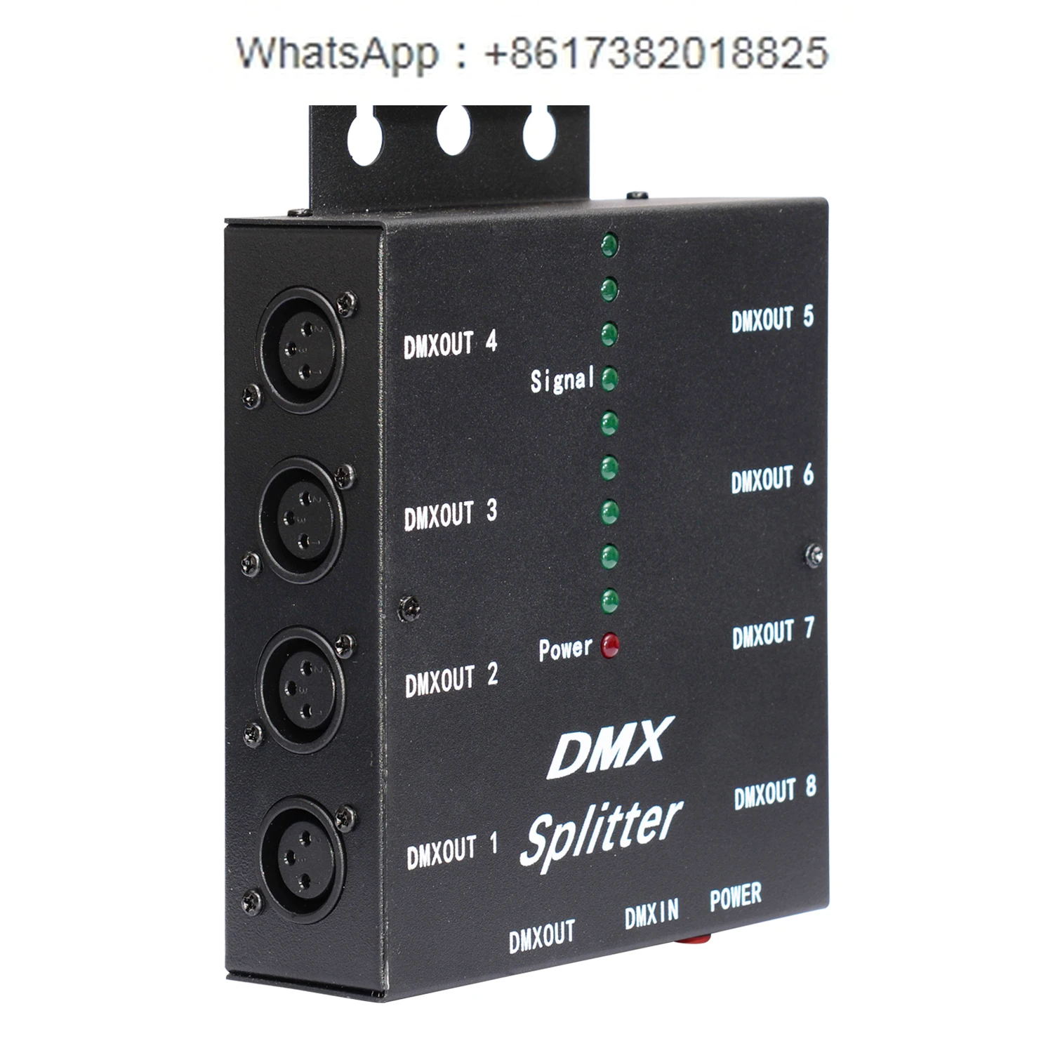 Dmx512 signal Amplifier 8-Way Isolated DMX Splitter Pin Optical Istribution Amplifier for DJ Disco Wedding DMX Stage Lighting