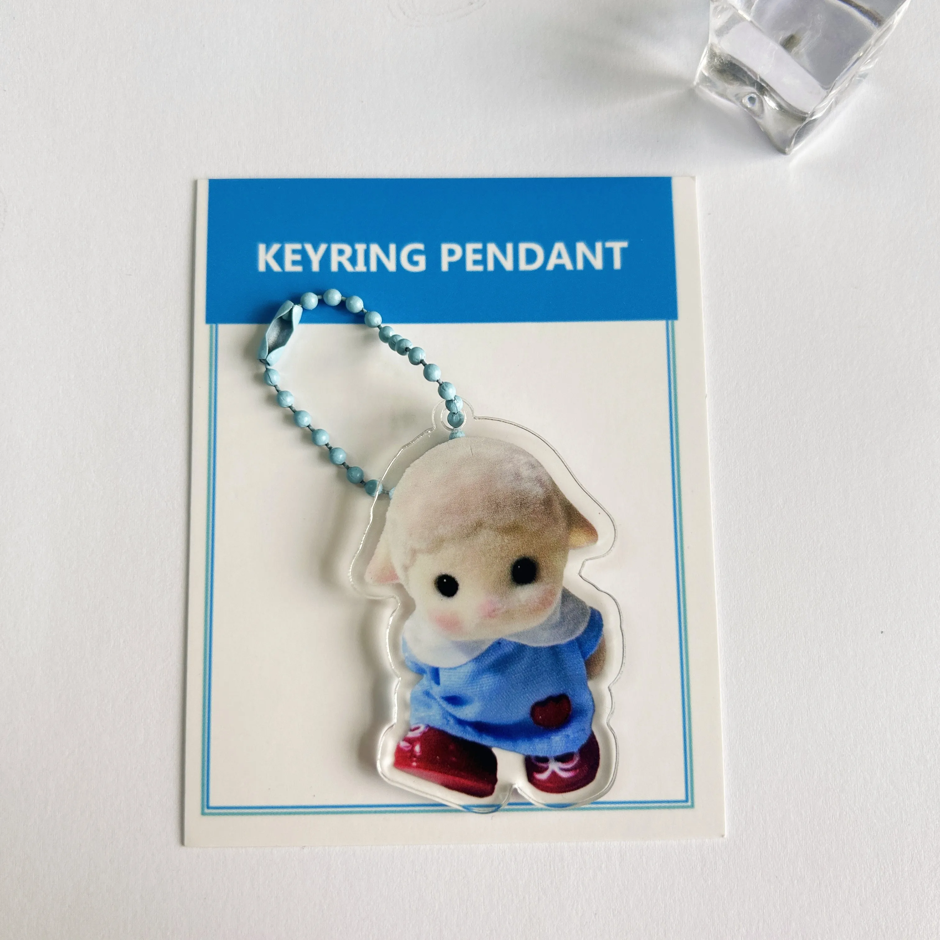 Sylvanian families keychain Cartoon Acrylic Printing Keyring Backpack Pendant Accessories INS Korean Style Decoration Girls Gift