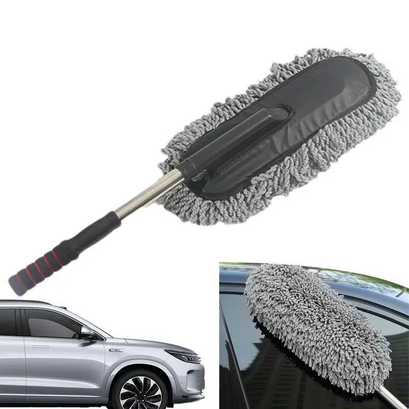 

Car Interior Duster Car Dust Mop Microfiber Washing Brush Dusting Tool Duster Car Detailing Wash Brush Home Clean Dust Removal