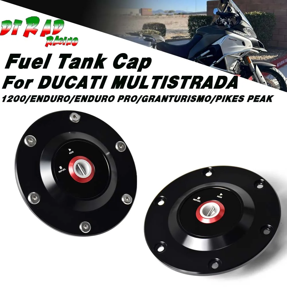 

Motorcycle Quick Detachable Fuel Gas Cap For DUCATI MULTISTRADA 1200/ENDURO/ENDURO PRO/GRANTURISMO/PIKES PEAK Tank Accessories