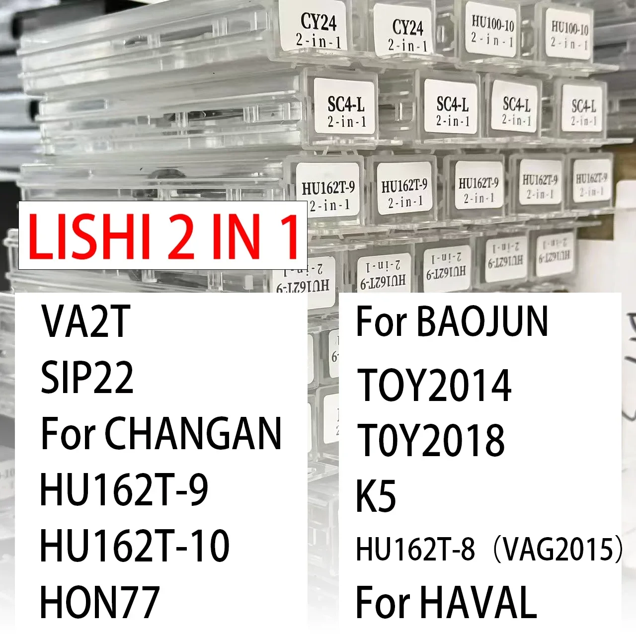 LISHI 2 IN 1 VA2T SIP22 For CHANGAN HU162T-9 HU162T-10 HON77 For BAOJUN TOY2014 T0Y2018 K5 HU162T-8 VAG2015 For HAVAL