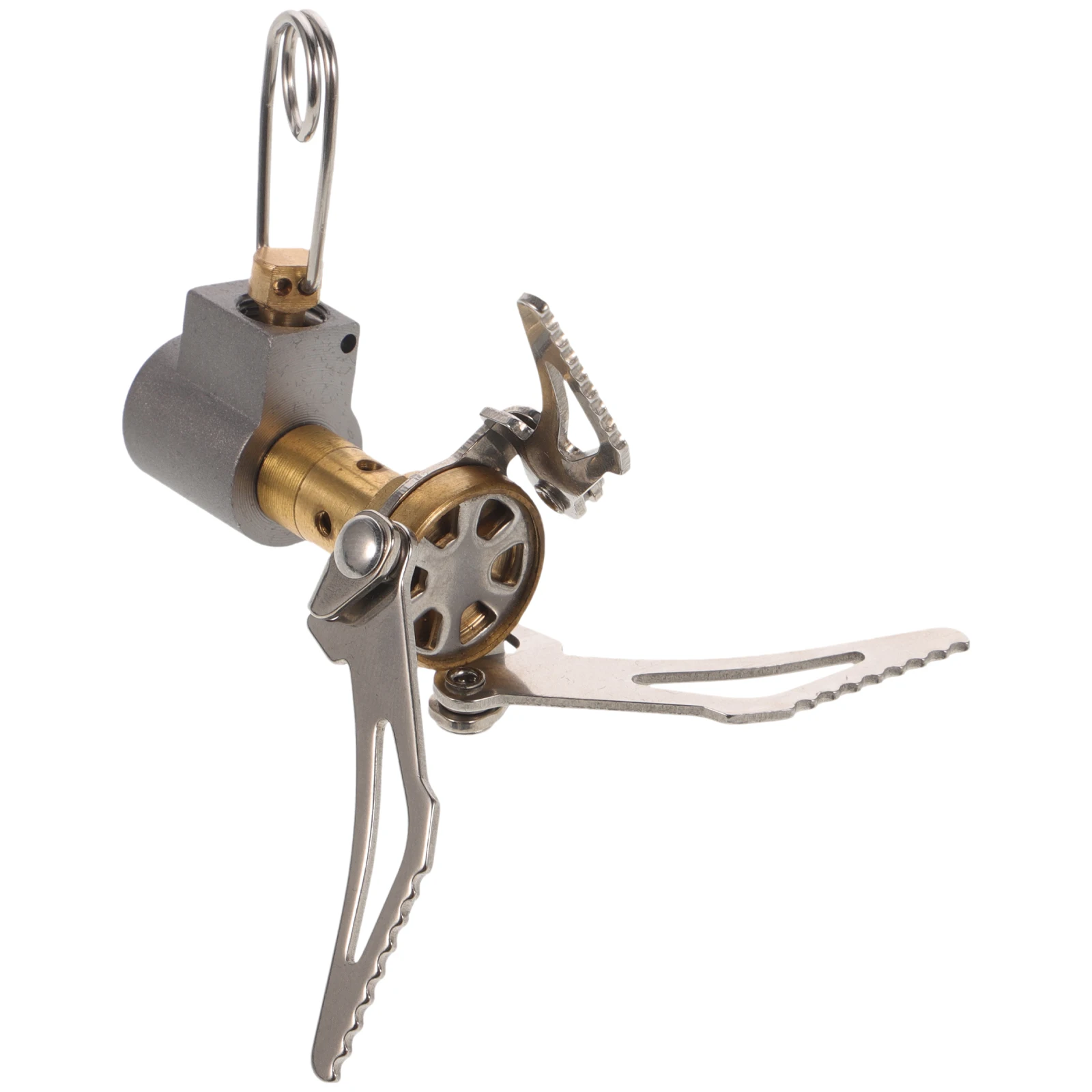 

Portable Camping Stove Outdoor Gas Furnace Lightweight Backpack Corrosion Resistant Eco Friendly Mini Stove Universal Fuel Twigs
