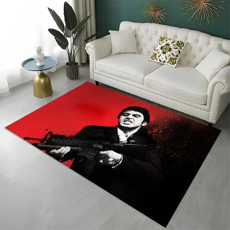 3d Scarface Scarface carpet, living room bedroom housewares children's room baby mattress, bathroom kitchen non-slip carpet gift