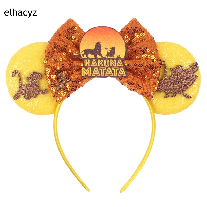 Neues Weihnachts- und Halloween-Mausohren-Stirnband mit Cartoon-Pailletten-Schleifen, Geburtstagsparty-Prinzessinnen-Cosplay-Kostüm für Frauen und Erwachsene