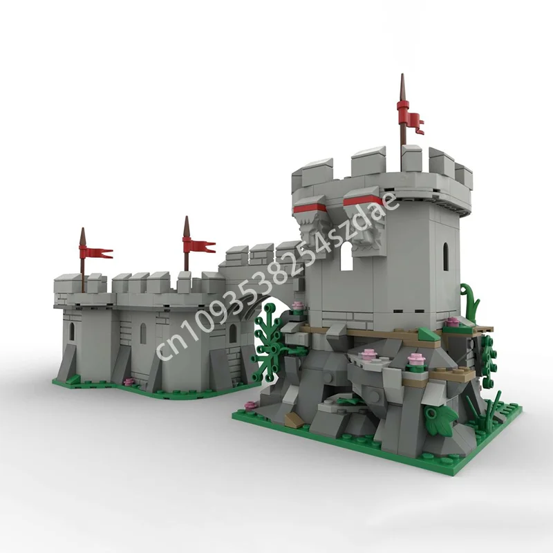 

529PCS Moc Medieval Castle Outpost Model Building Blocks DIY Creative Assembly Bricks Toys Kids Christmas Gifts