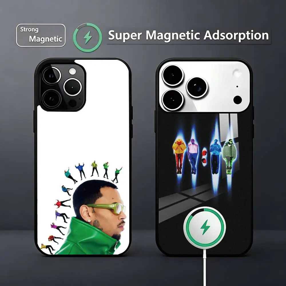 

C-Chris B-Brown Singer 11 Phone Case For iPhone17,16,15,14,13,12,11 Plus,Pro Magnetic Supports Magnetic Wireless Charging