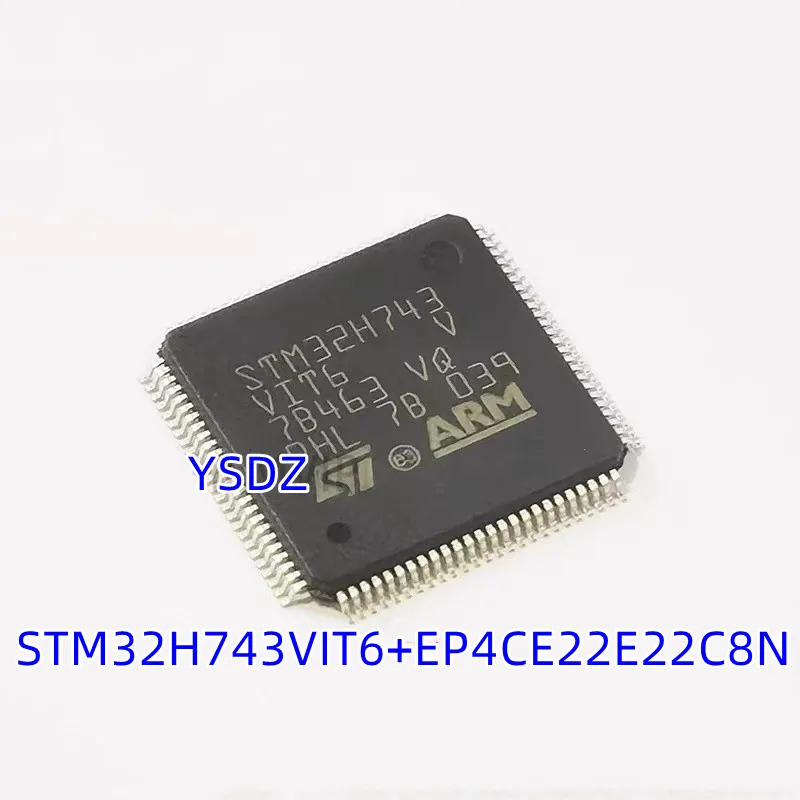 2PCS/LOT STM32H743VIT6+EP4CE22E22C8N QFP New