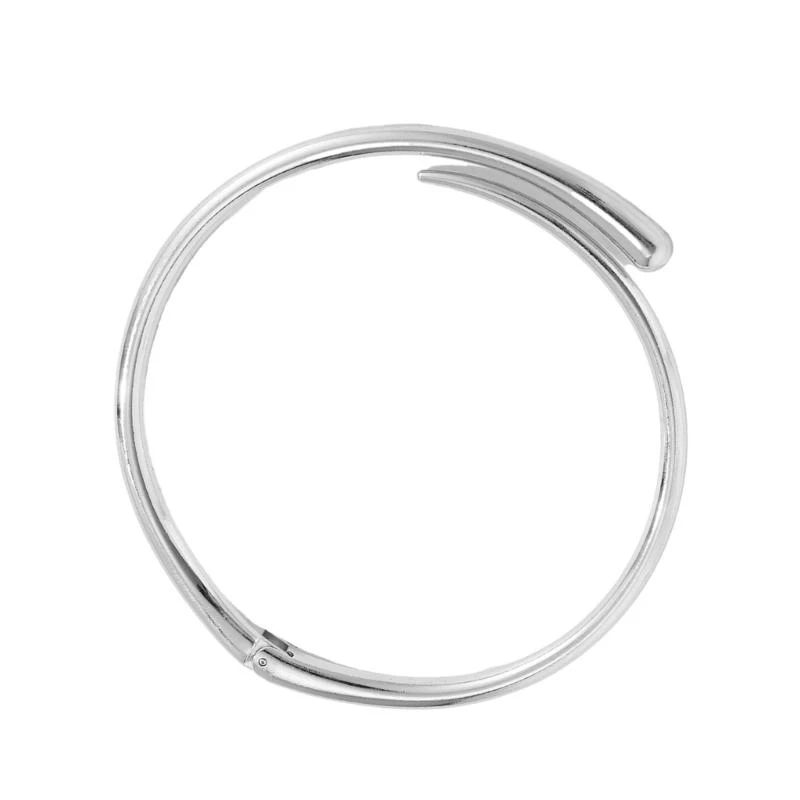 U4LF Chunkys Gold/Silver Cuff Necklace African Tribe Wide Metal Choker for Women Girl Geometric Clavicle Chain Jewelry