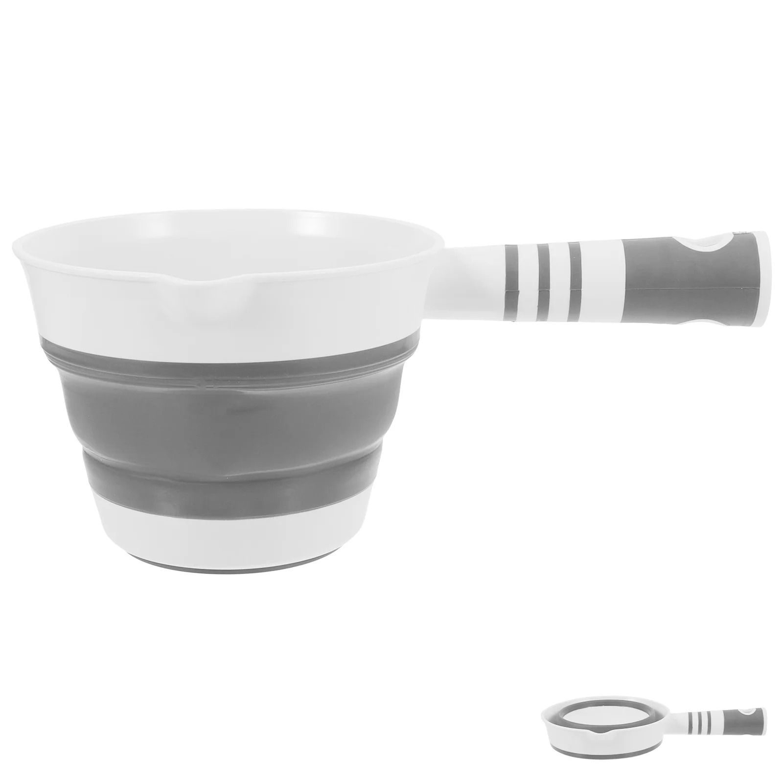 1Pcs Foldable Water Ladle Strong Plastic Kitchen Water Scoop for Bathing Cooking Portable Collapsible Ladle Easy Storage Multi